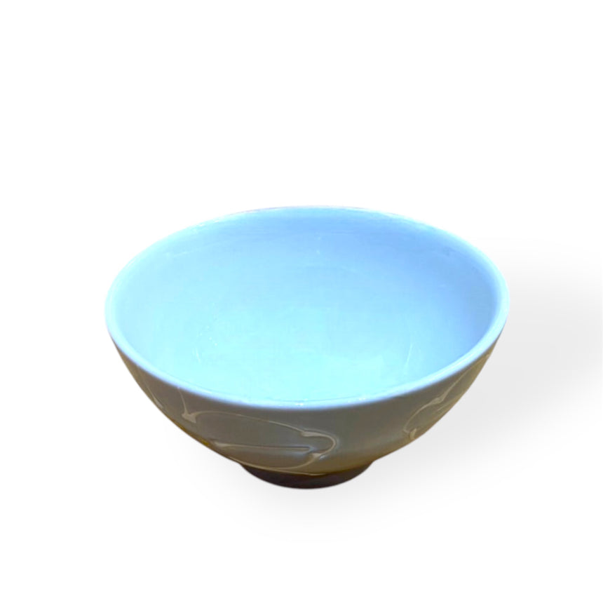 飯茶碗 花 ムラサキ