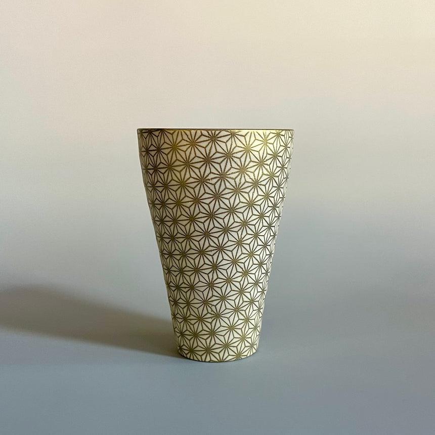 タンブラー刺子 ゴールド