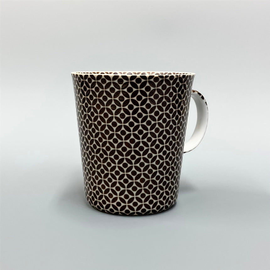 薄づくりマグカップ 七宝 茶色