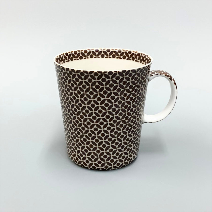 薄づくりマグカップ 七宝 茶色