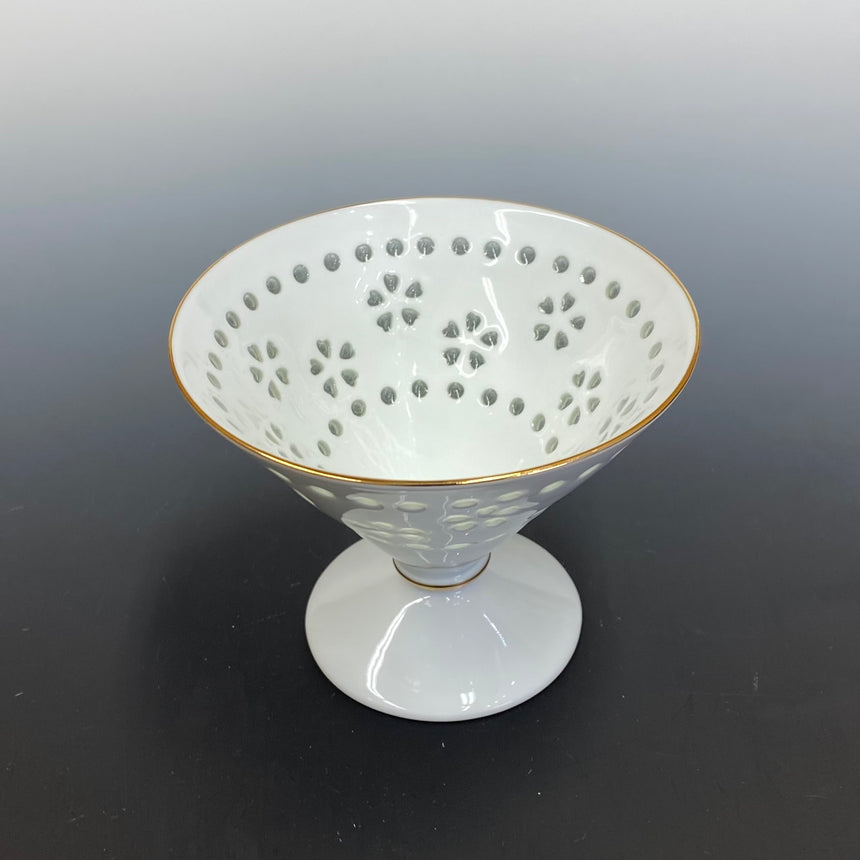 水晶花リング ショートカクテル (ゴールド)