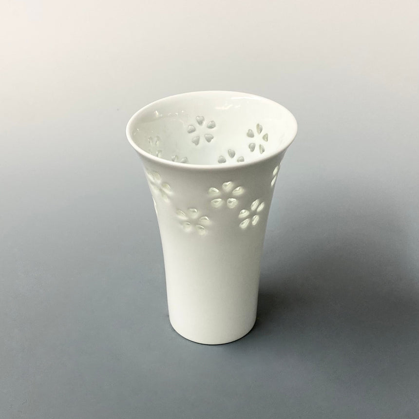 水晶シンプル花コップ
