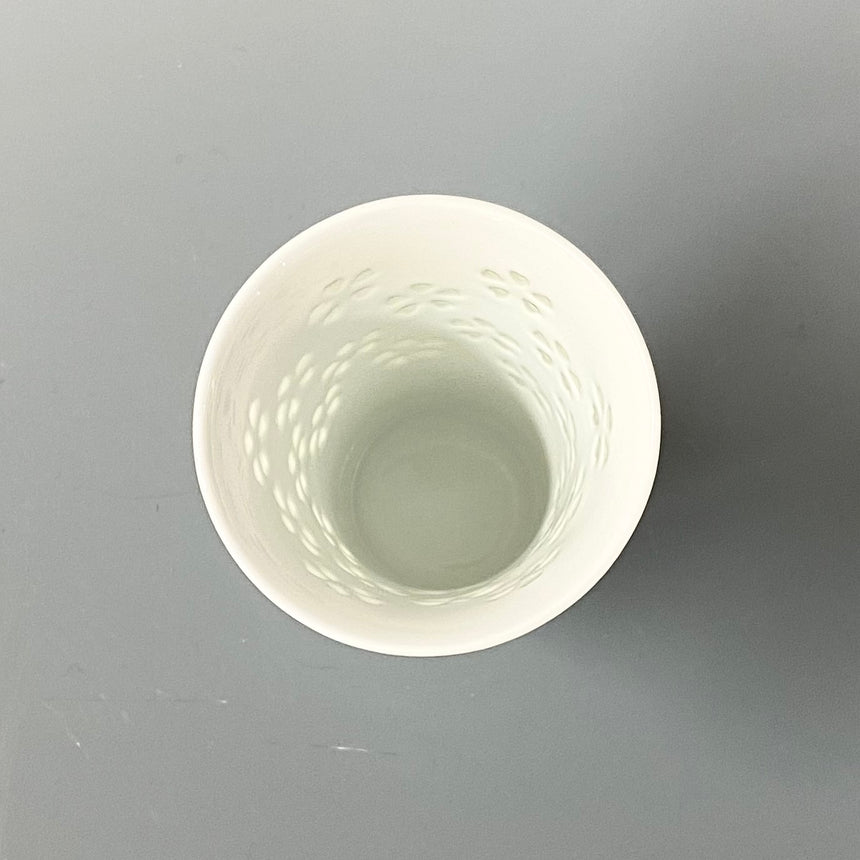 水晶花コップ