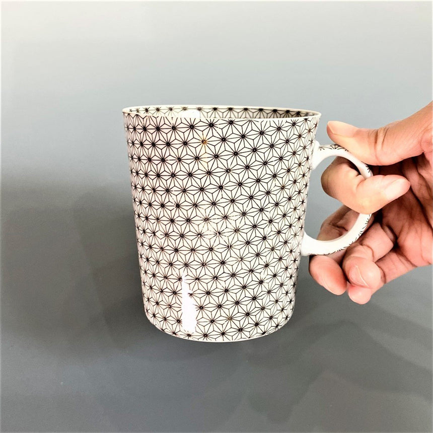 薄づくりマグカップ 刺子茶色