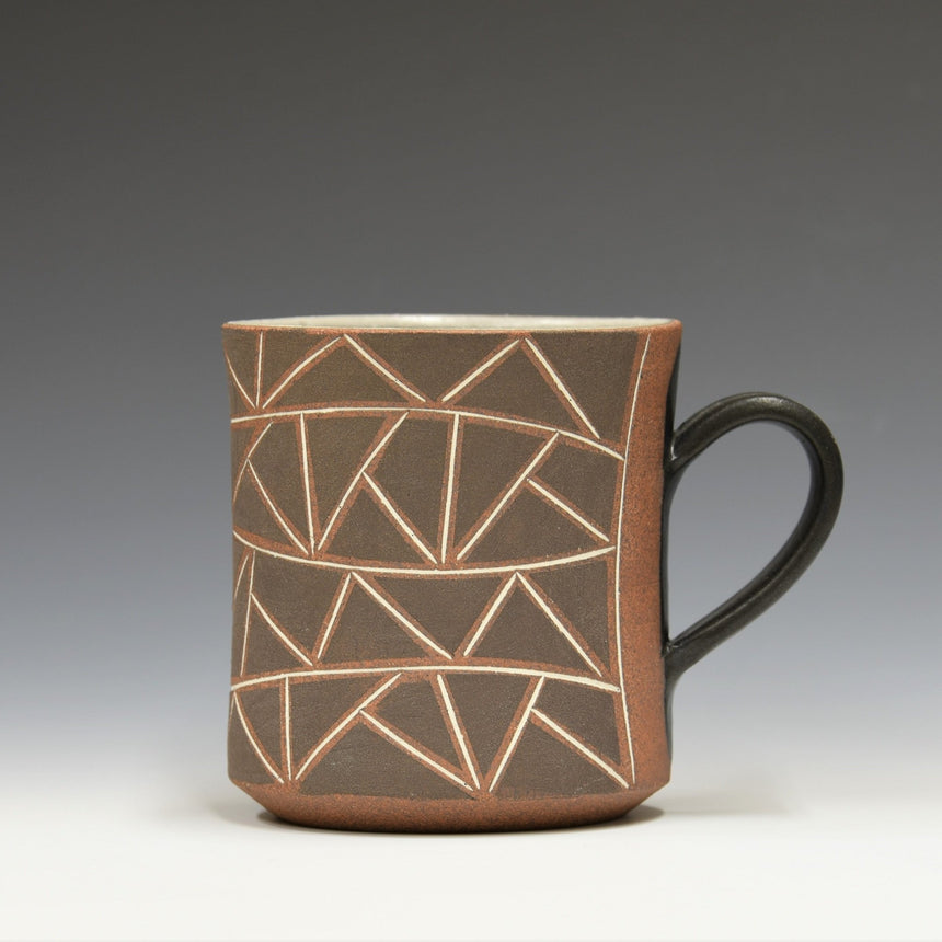 線象嵌マグカップ (茶色)