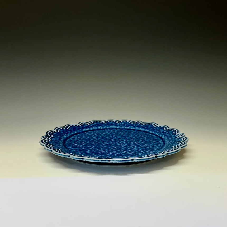 Blue plate M