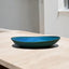 楕円皿　ブルー