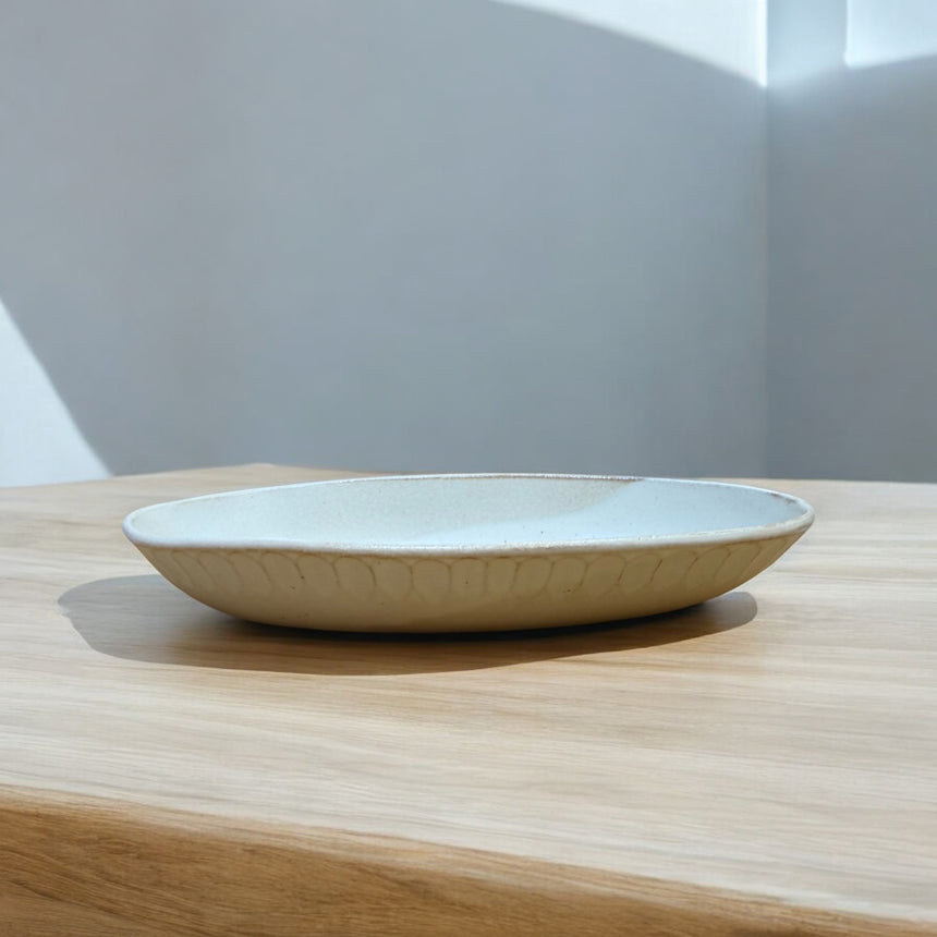 楕円皿　ホワイト