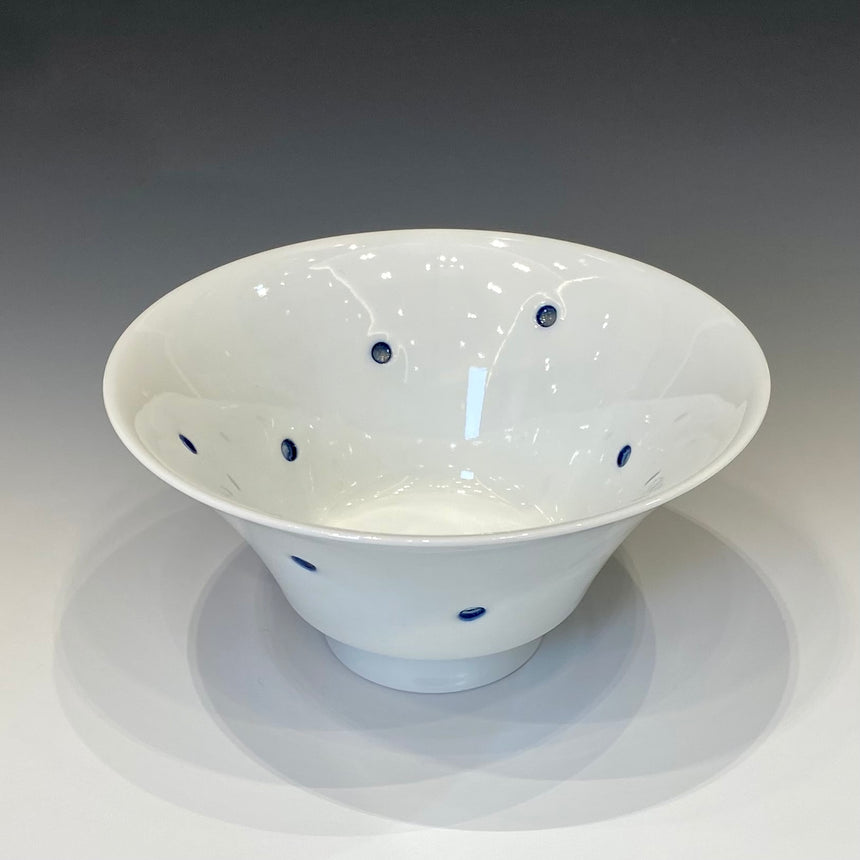 crystal aqua bowl blue