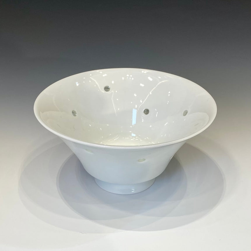 crystal aqua bowl clear