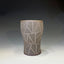 Line inlaid square beer cup round shape gray