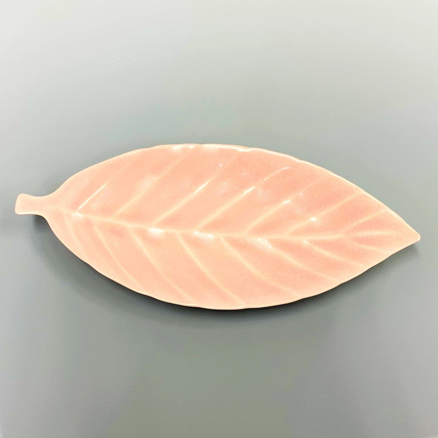 Leaf plate S baby pink