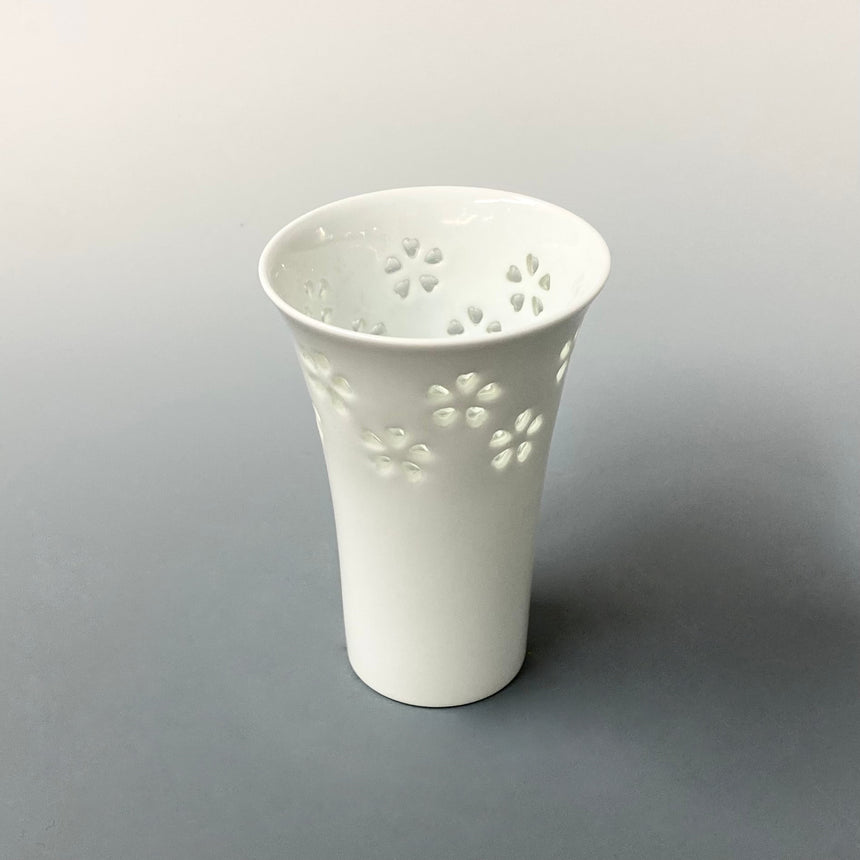 crystal simple flower cup