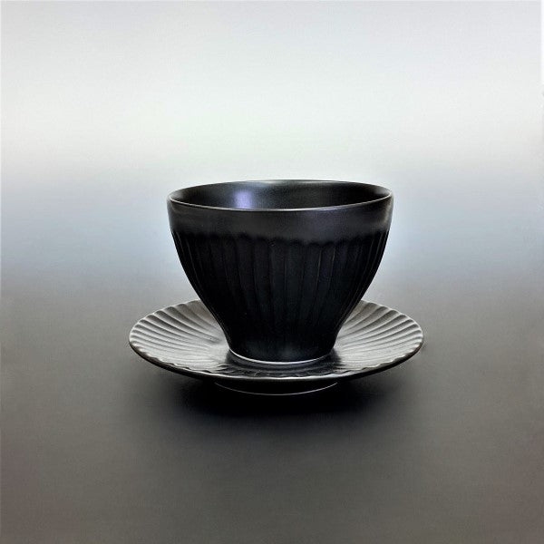Sinogi 煎茶碗　黒マット