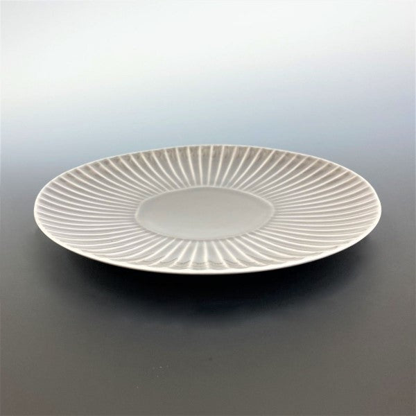 Sinogi plate, large dish, gray