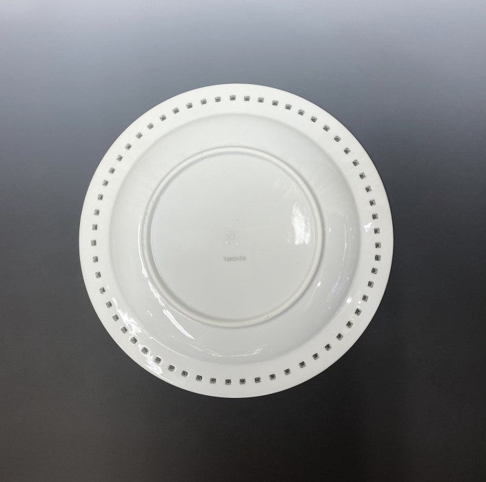 Crystal Square Round Plate L