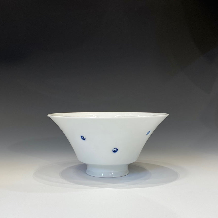 crystal aqua bowl blue